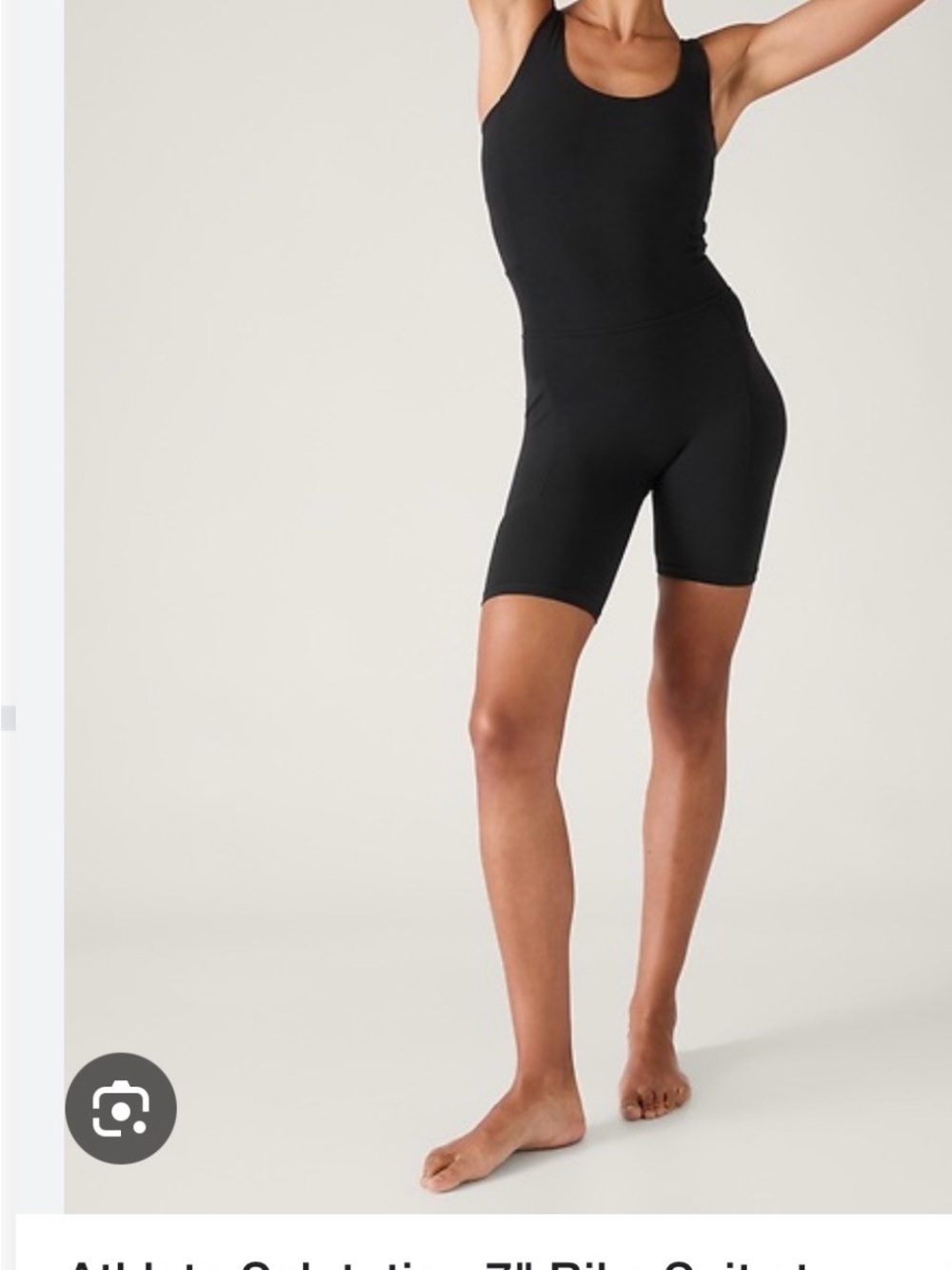 Athleta Black High-Rise Bike Shorts